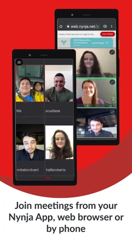 NYNJA Team Chat App Team Video for Android - Streamline Communication