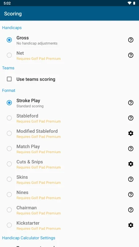 Golf Pad for Android - Track Your Matches Easily