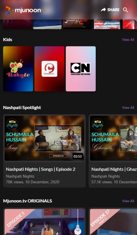 mjunoon.TV for Android - Free VOD Platform