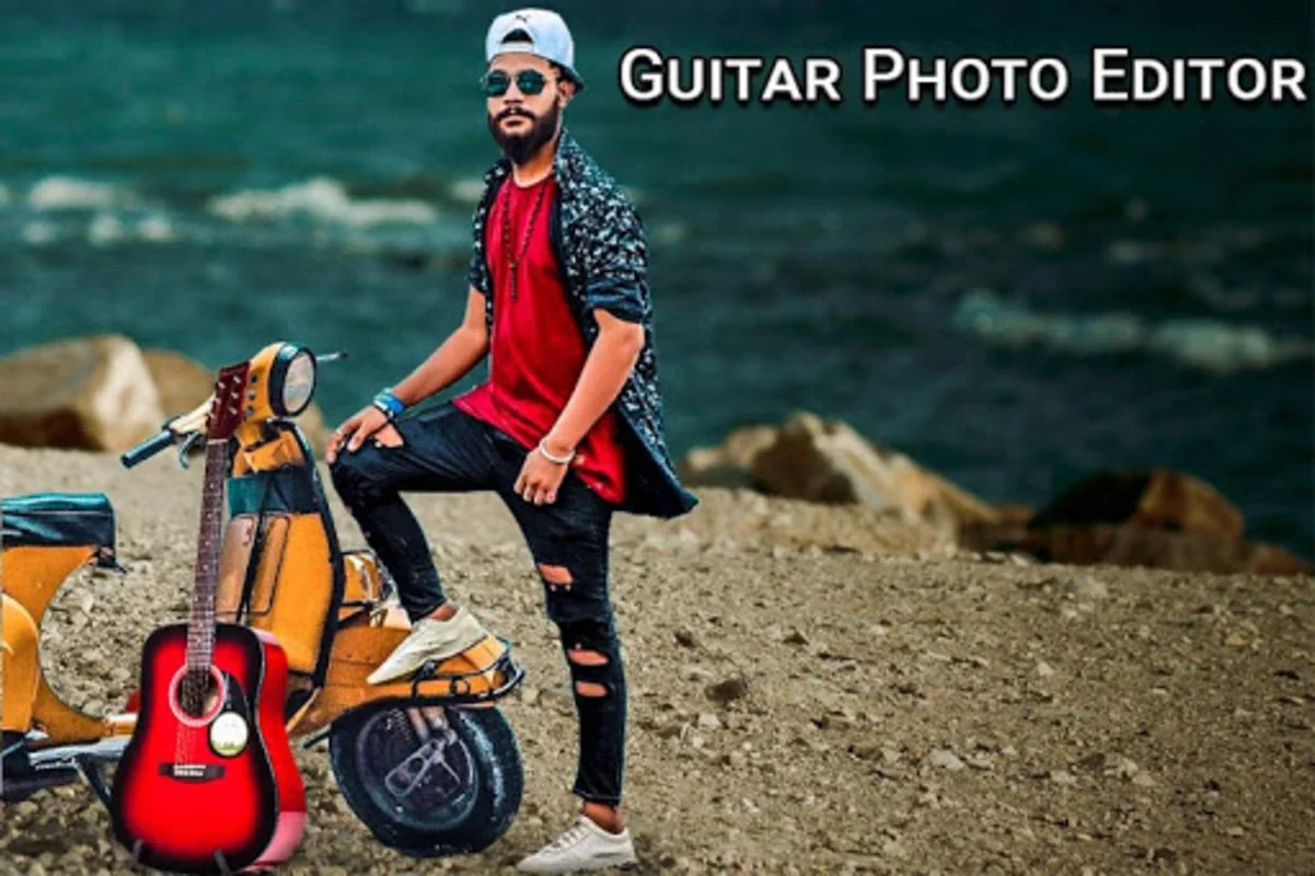 Guitar Photo Editor for Android: Intuitive Editing with Great Backgrounds