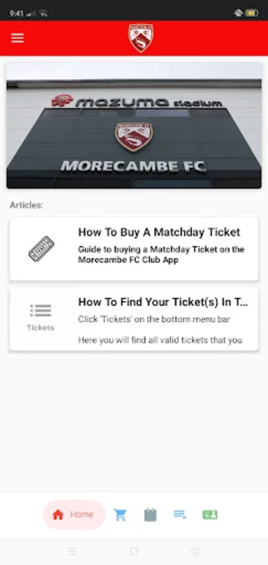 Morecambe FC Official App for Android - Elevate Your Match Day