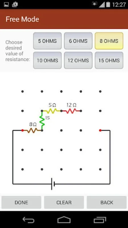 MGames: Electric Circuits for Android - Engaging Circuit Learning