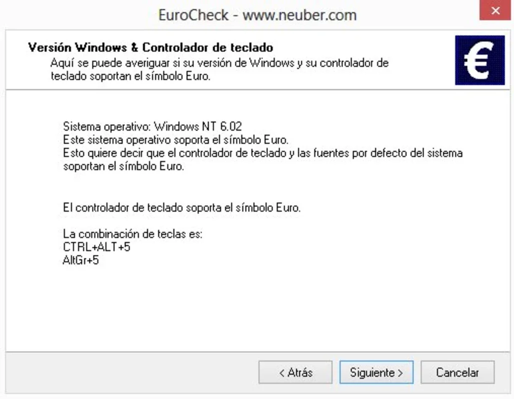 EuroCheck for Windows - Ensure Euro Symbol Visibility