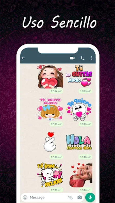 Stickers de amor for Android - Express Your Love