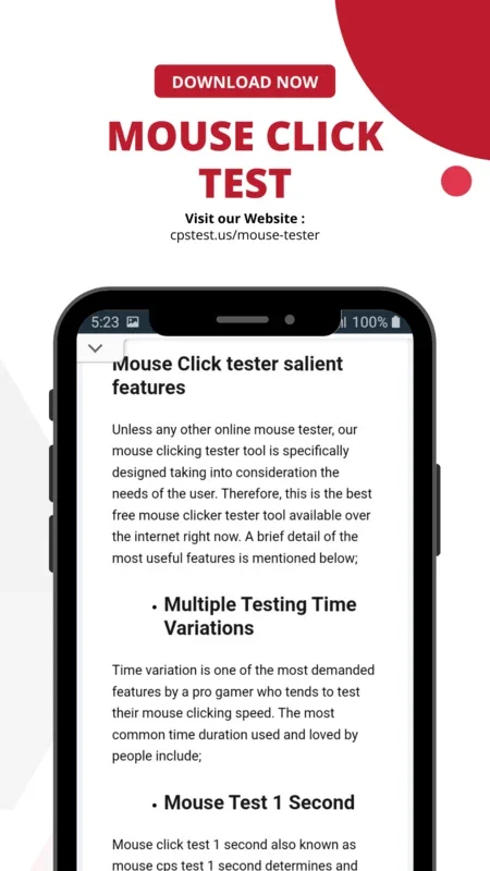 Mouse Tester for Android: Enhance Mouse Performance