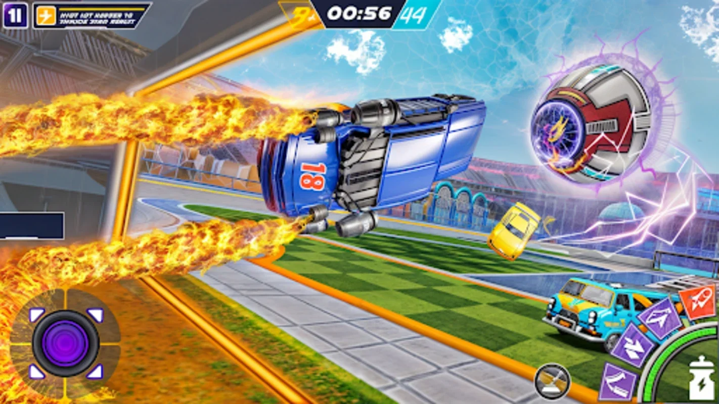 Rocket car: car ball games for Android - Immerse in High-Speed Car Soccer