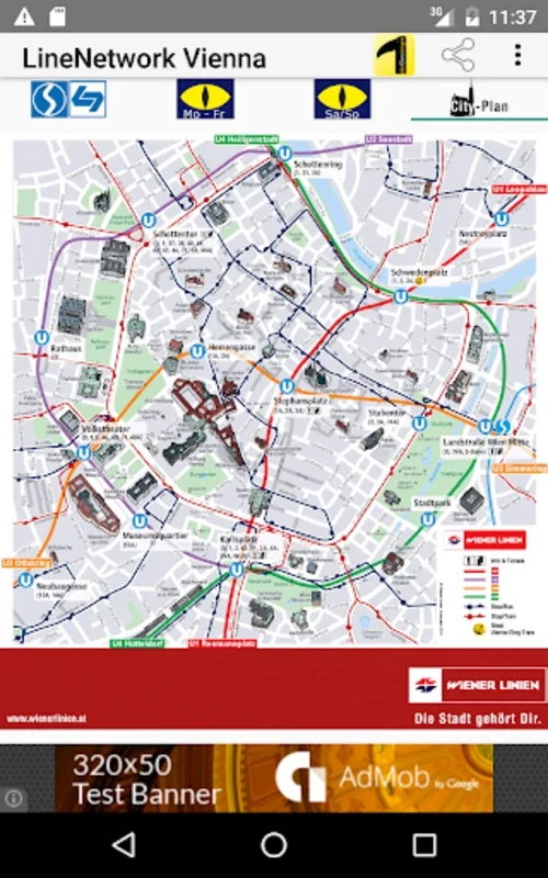 LineNetwork Vienna for Android - Seamless City Navigation