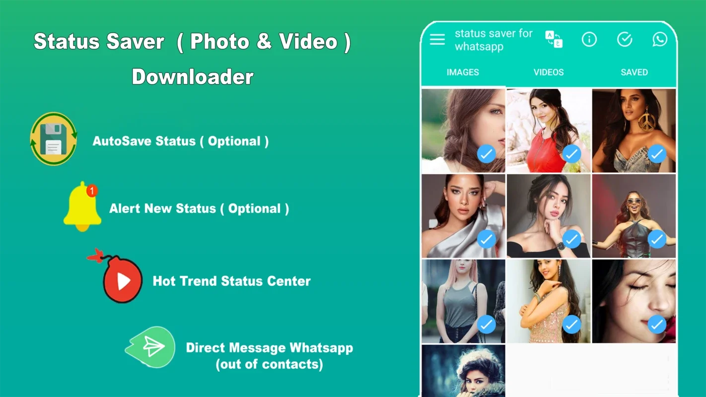 app status whatsapp for Android: Diverse Status Updates