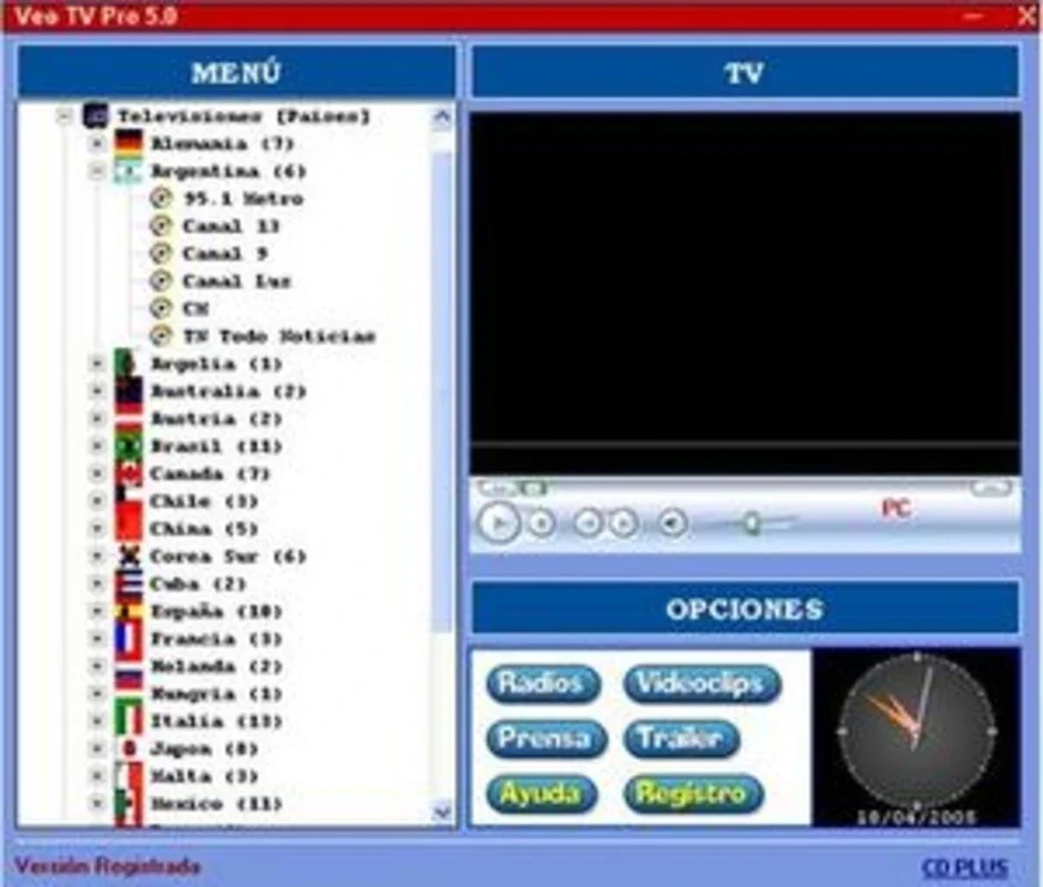 Veo TV Pro for Windows: Over 100 Online Channels