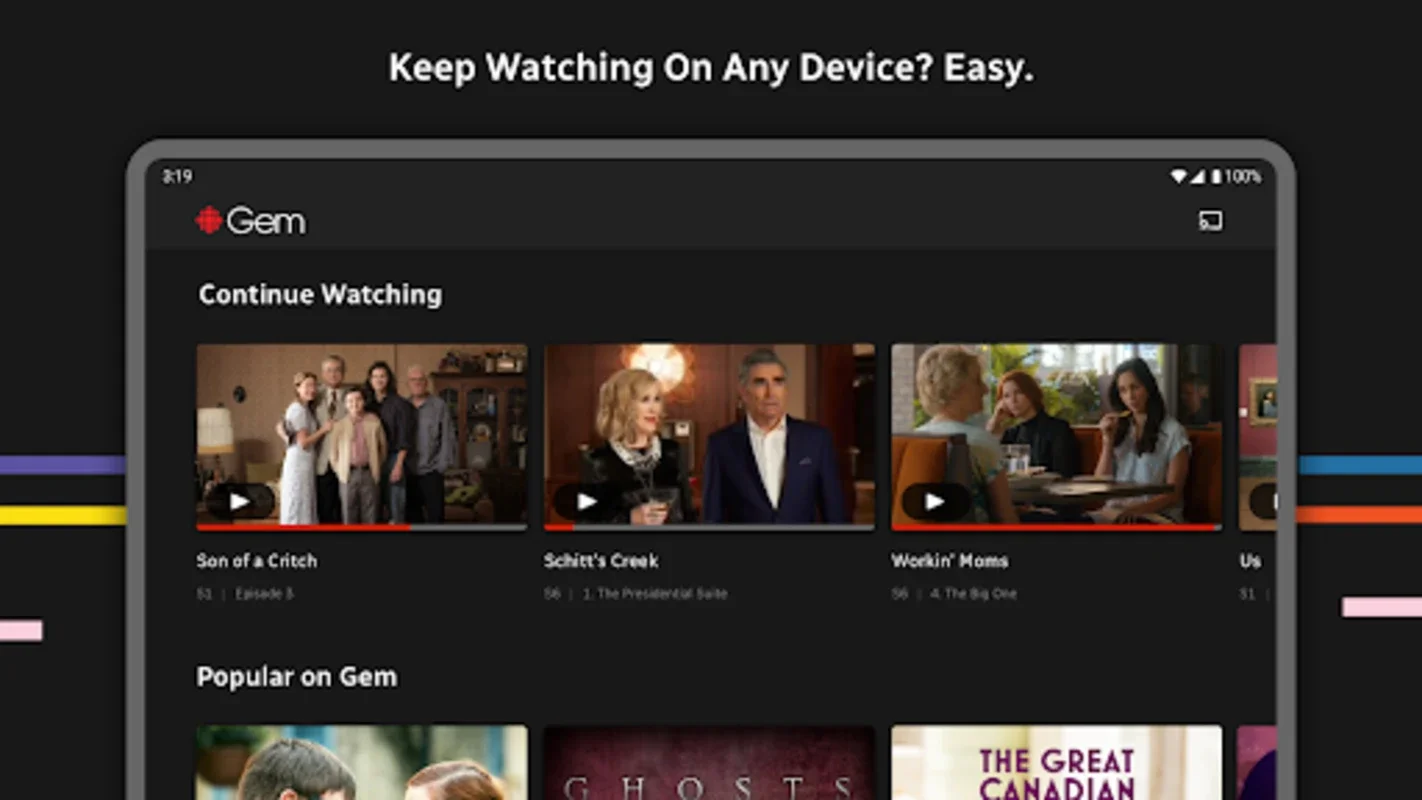 CBC Gem for Android - Free Canadian TV & Movie App