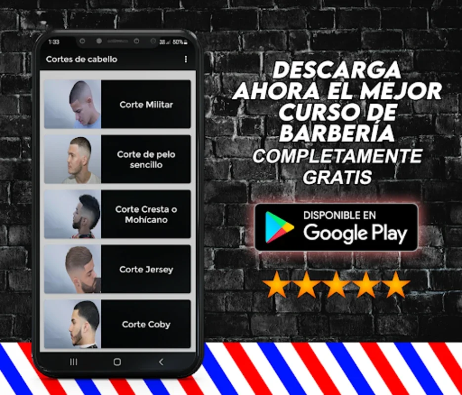 Curso de Barberia y Peluquería for Android: Master Barber Skills