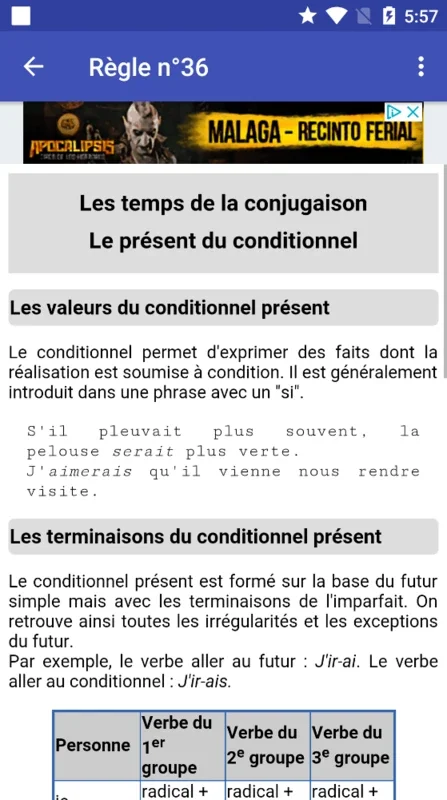 Le Conjugueur for Android - Master French Verb Conjugation