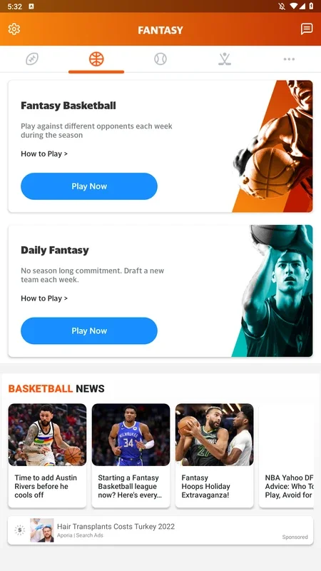 Yahoo Fantasy Sports for Android - Compete in Fantasy Leagues