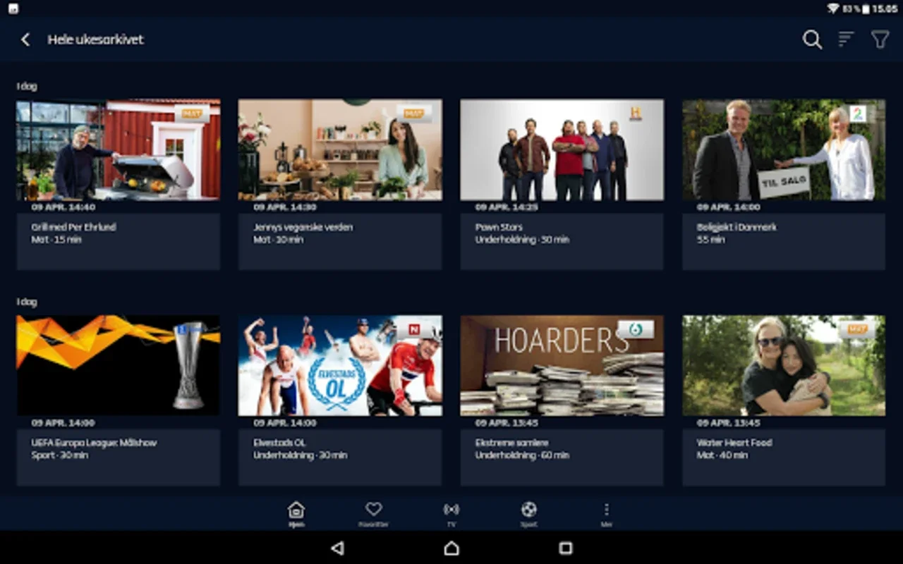 Canal Digital for Android: Rich Content Hub