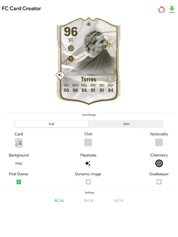 FC 24 Card Creator for Android: Personalize Football Cards