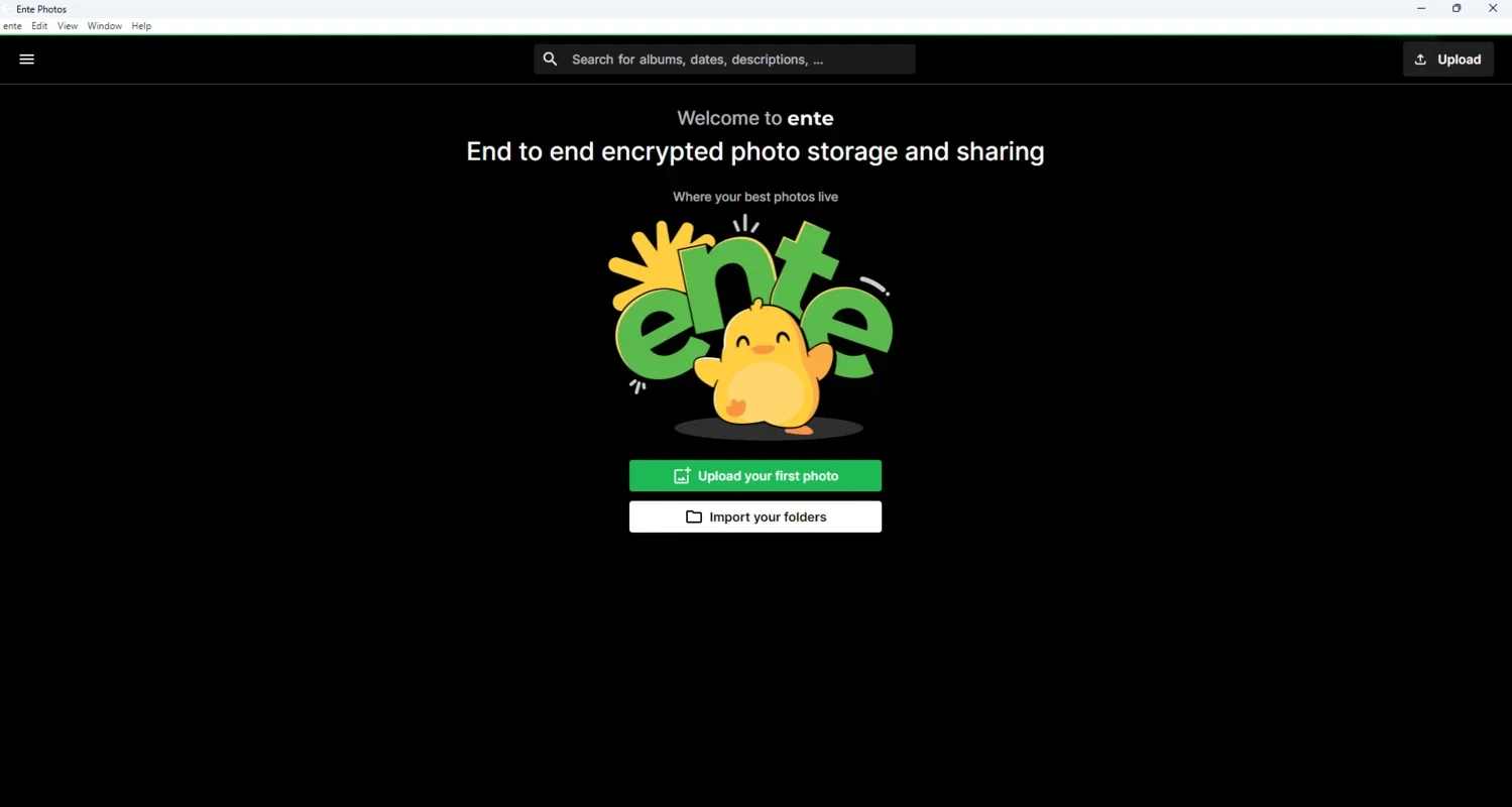 ente for Mac - Secure Photo Storage and Sharing