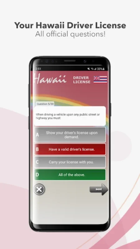 Hawaii Driver License 2022 for Android - Boost Your Chances