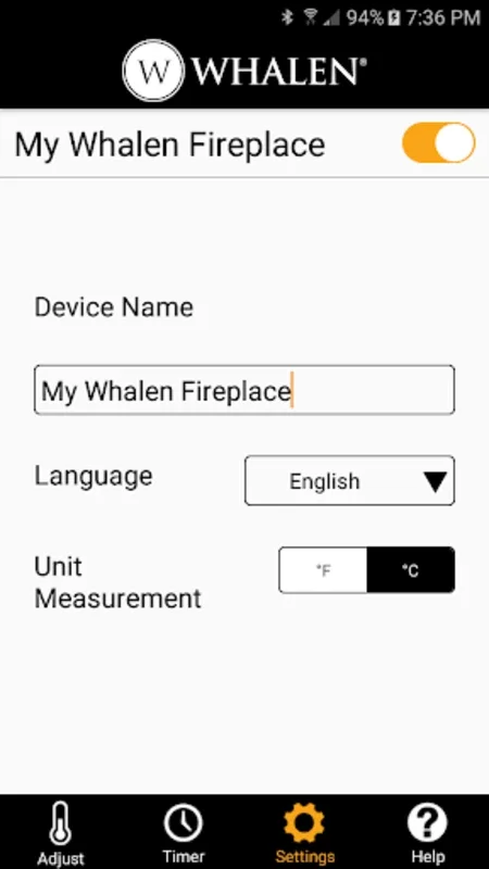 Whalen Fireplace Bluetooth App for Android: Seamless Control