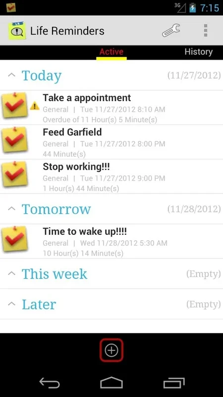 Life Reminders for Android - Stay Organized