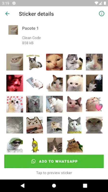 Stickers Gatos Animados for Android - No Downloading Needed