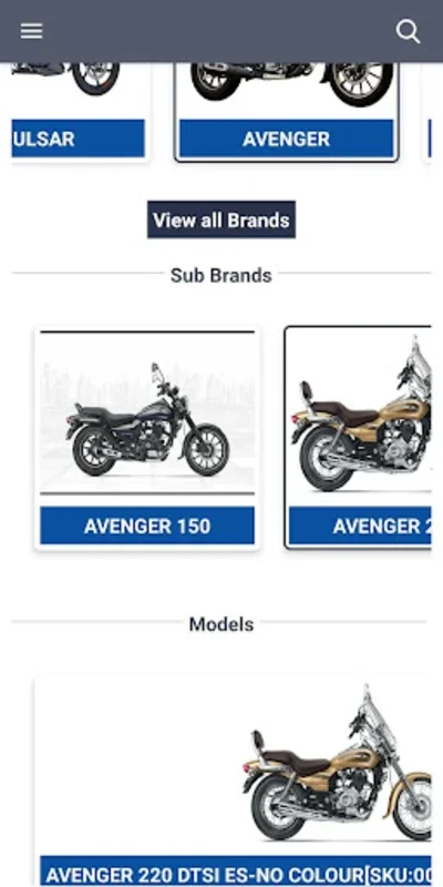 Bajaj Spare Parts Search for d for Android - Streamlined Spare Part Search