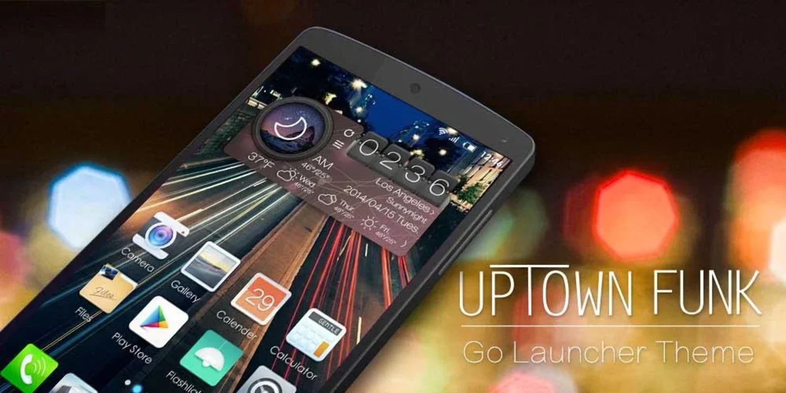 Uptown Funk GOLauncher EX Theme for Android: Transform Your Device