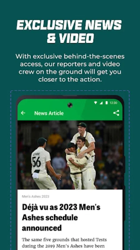 Cricket Australia Live on Android - No Downloading Needed