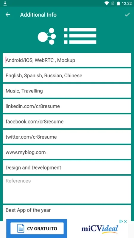 Resume Builder & CV Maker for Android - Create Professional Resumes