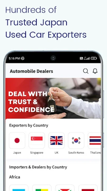 JCT Japan Used Cars for Android: No - Fee Marketplace with Direct Auction Access