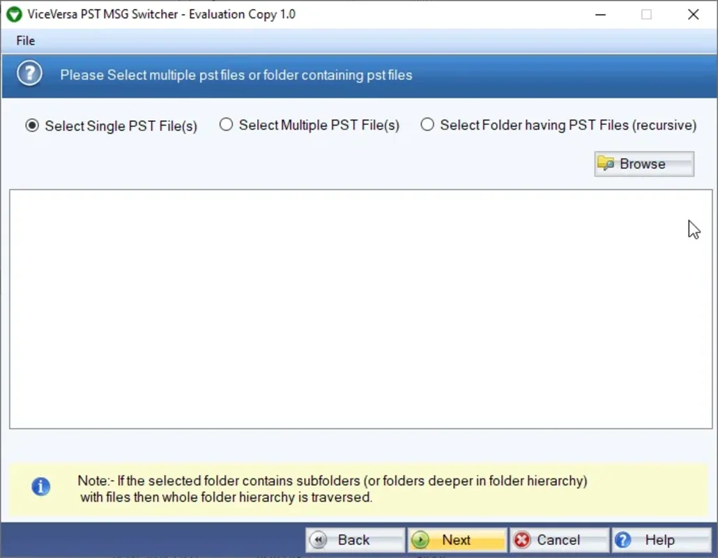 ViceVersa PST MSG Switcher Software for Windows: Simplify File Conversion