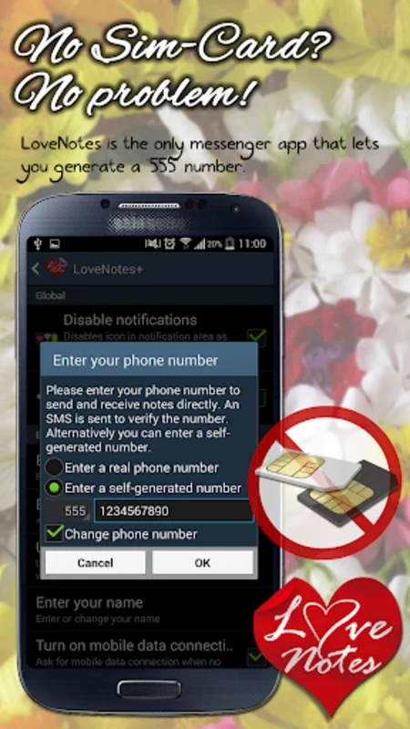 LoveNotes for Android: Secure and Creative Messaging