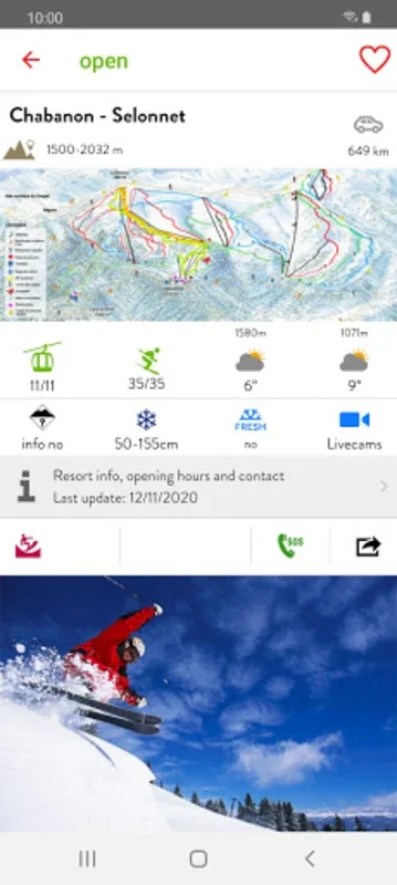 iSKI France for Android - Skiing Made Easy with Real-time Data