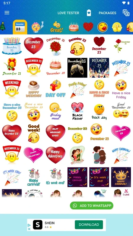 WhatSmileys for Android - Share and Send Stickers Easily