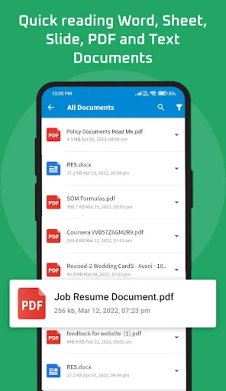 Document Reader for Android: Manage and View Documents on Mobile