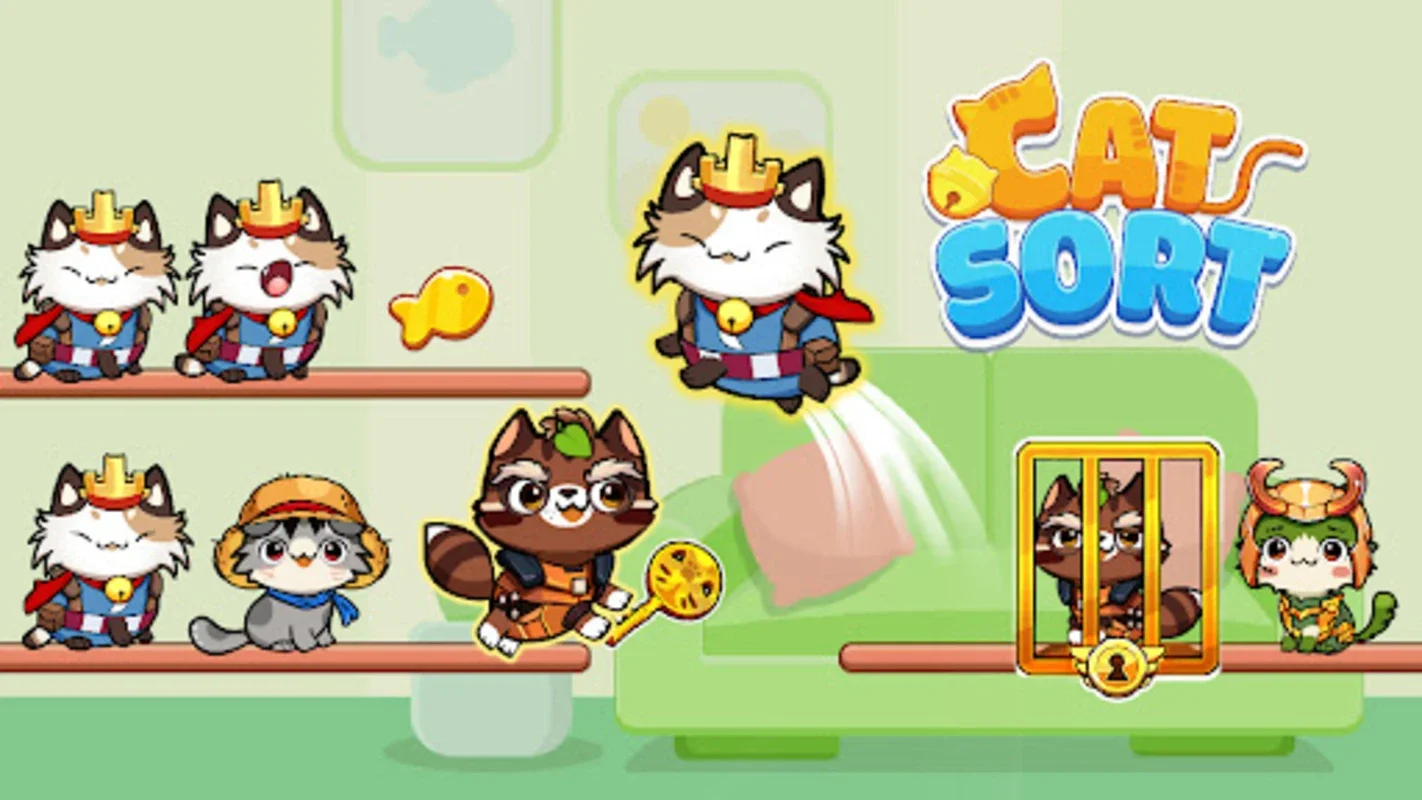 Cat Sort Color Puzzle Game for Android - No Downloading Required