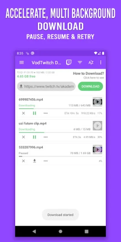 VodTwit: Downloader for Twitch on Android - Download the APK from AppHuts