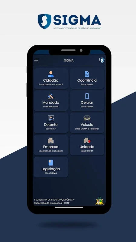 Sigma for Android - Access Maranhão's Info Easily