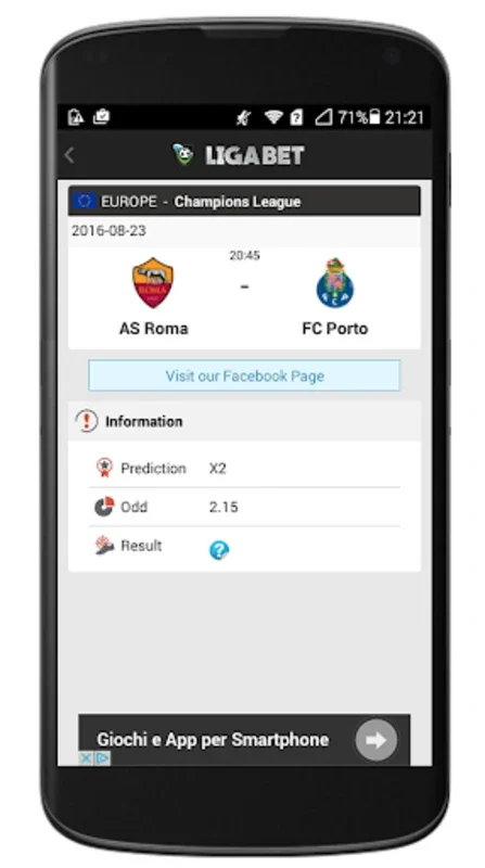 LigaBET for Android - The Ultimate Sports Betting Analyzer