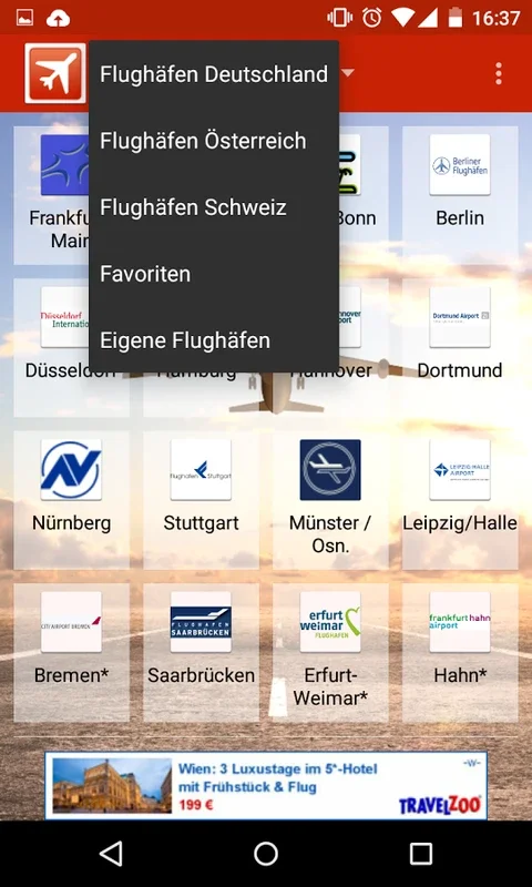 Flughafen Info for Android - Quick Airport Info App