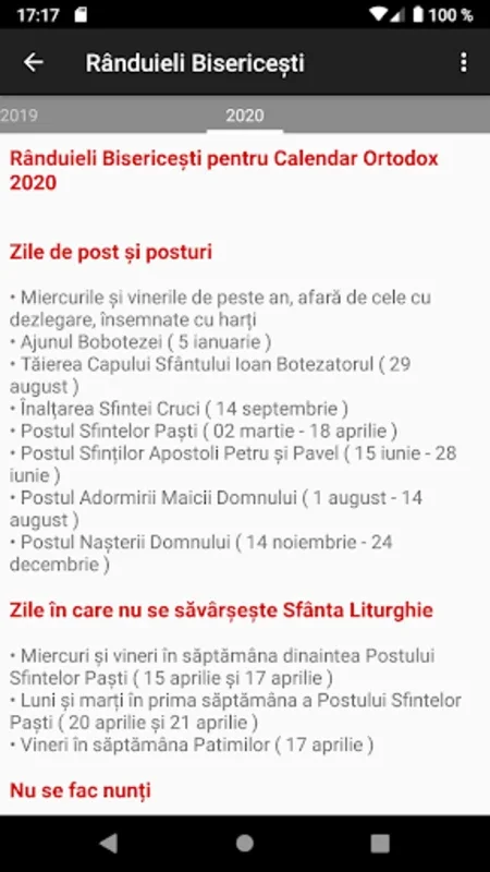 Calendar Ortodox for Android - Explore Orthodox Feasts Offline