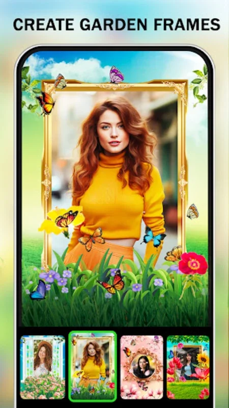 Flora Garden Photo Frame for Android - Create Art with Nature Frames