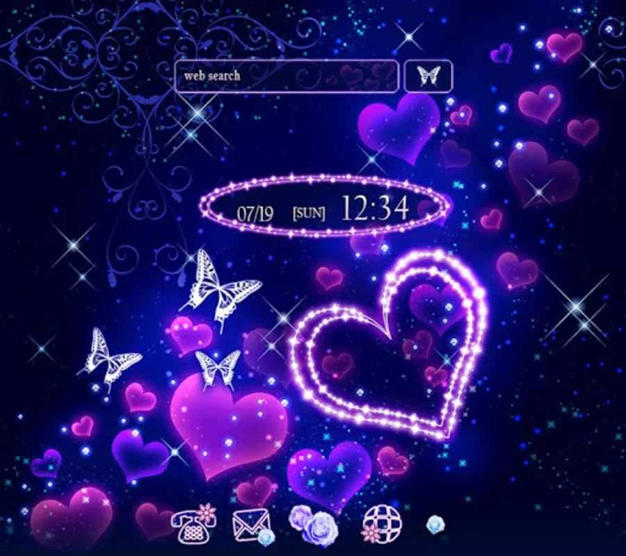 Electric Love for Android - Personalize with Neon Love