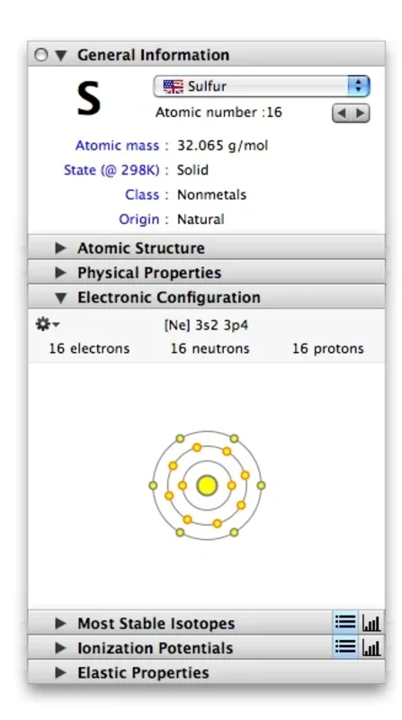 Elements for Mac: Comprehensive Periodic Table