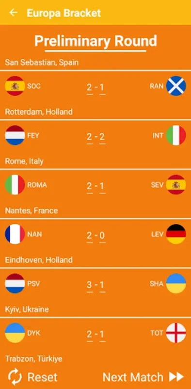 Europa Football Bracket 2023 for Android - Predict Football Outcomes