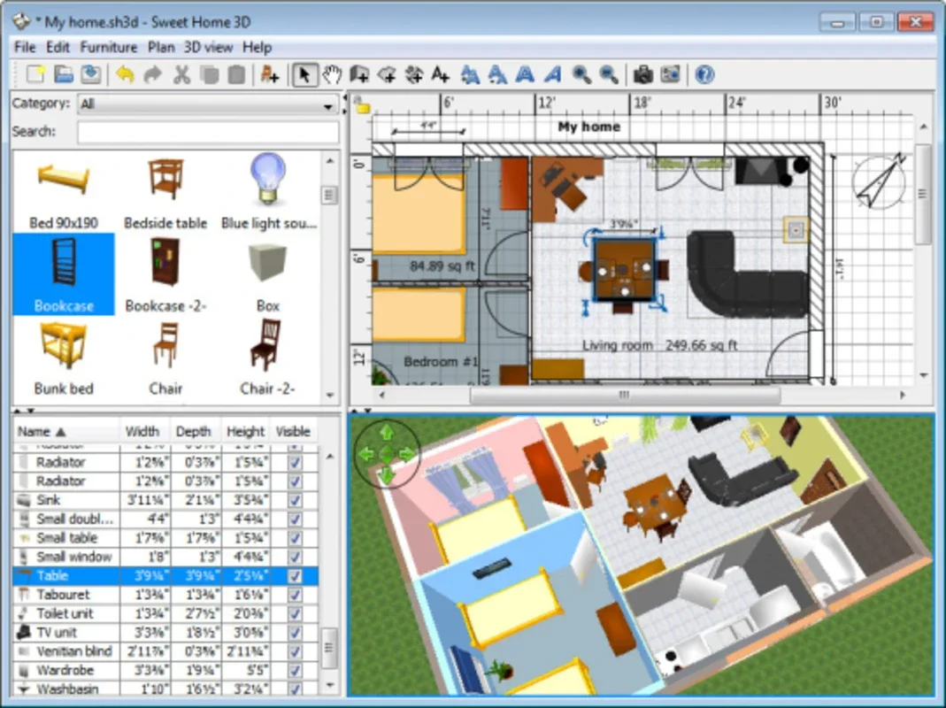 Sweet Home 3D for Windows: Free and Easy 3D Home Design Software