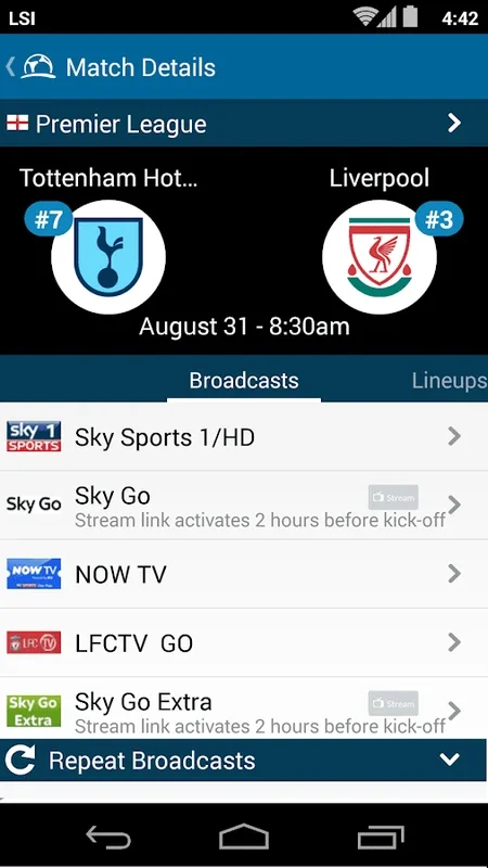 Live Football TV for Android - Get the App for Free