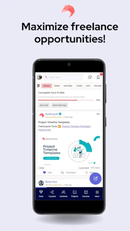 feedcoyote for Android - Empowering Freelancers and SMBs