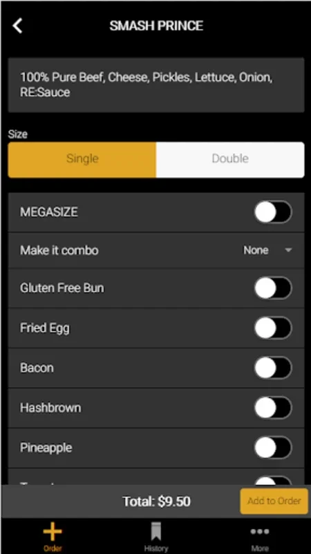 Reburger for Android: Order Burgers with Ease