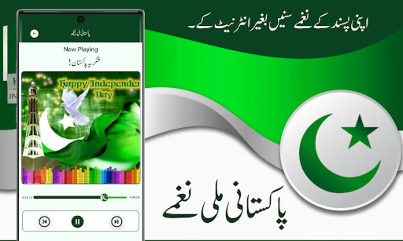 Mili naghmy-14 august songs for Android - Patriotic Music Hub