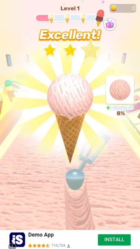 Ice Cream run! for Android - Create Delicious Ice Cream Cones